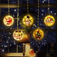 Felakasztható ablakdísz – karácsonyi LED fényfüzér – 113 LED