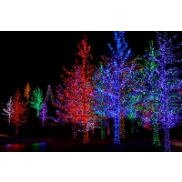 Napelemes karácsonyi világítás távirányítós 300 LED 30m színes