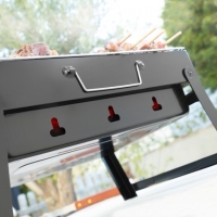 Asztali faszenes grill - Modern, összecsukható, hordozható