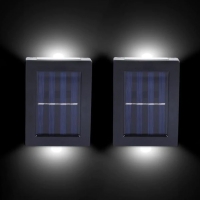 Mini, napelemes fali LED lámpa – 2 db
